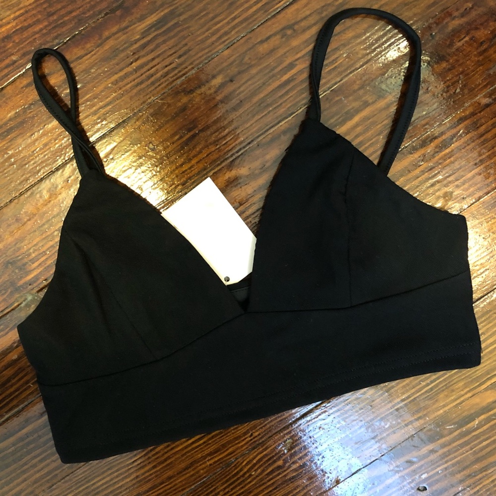 Black Crop Top Bralette